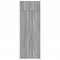 vidaXL Storage Cabinet Grey Sonoma 80x42.5x225 cm Engineered Wood