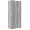 vidaXL Storage Cabinet Grey Sonoma 80x42.5x225 cm Engineered Wood