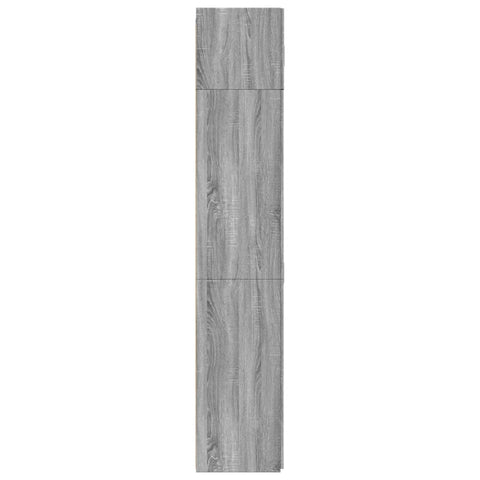 vidaXL Storage Cabinet Grey Sonoma 80x42.5x225 cm Engineered Wood