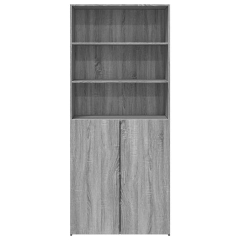 vidaXL Highboard Grey Sonoma 80x42.5x185 cm Engineered Wood