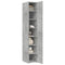 vidaXL Highboard Concrete Grey 30x42.5x185 cm Engineered Wood
