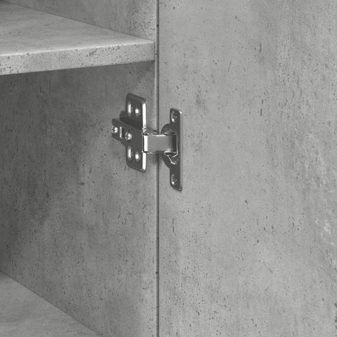 vidaXL Highboard Concrete Grey 40x42.5x185 cm Engineered Wood