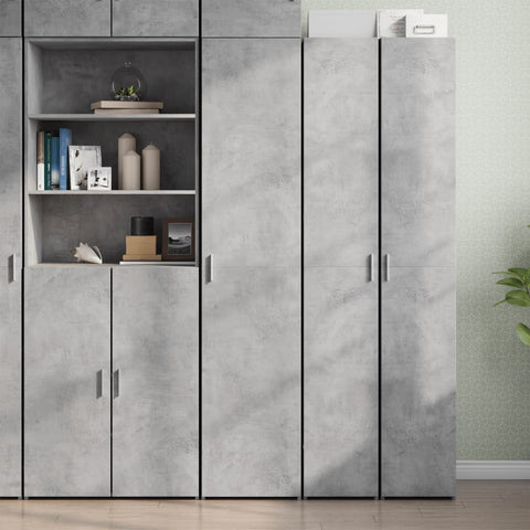 vidaXL Highboard Concrete Grey 40x42.5x185 cm Engineered Wood