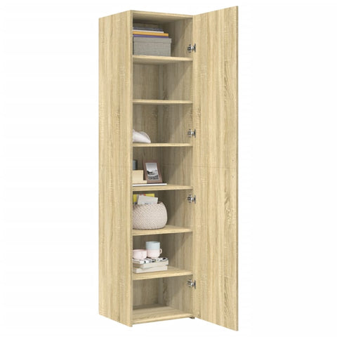 vidaXL Highboard Sonoma Oak 45x42.5x185 cm Engineered Wood