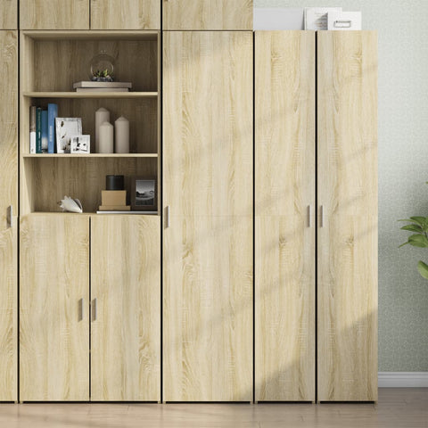 vidaXL Highboard Sonoma Oak 45x42.5x185 cm Engineered Wood