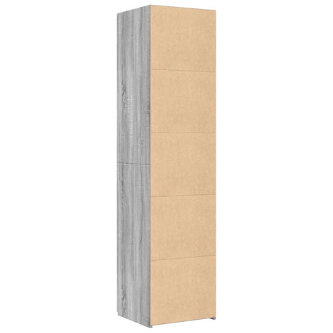 vidaXL Highboard Grey Sonoma 45x42.5x185 cm Engineered Wood