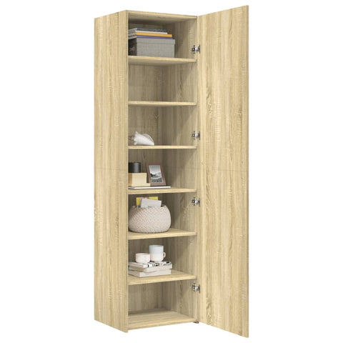 vidaXL Highboard Sonoma Oak 50x42.5x185 cm Engineered Wood