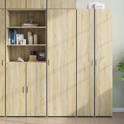 vidaXL Highboard Sonoma Oak 50x42.5x185 cm Engineered Wood