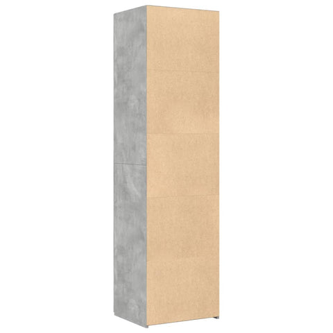vidaXL Highboard Concrete Grey 50x42.5x185 cm Engineered Wood