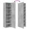 vidaXL Highboard Concrete Grey 50x42.5x185 cm Engineered Wood