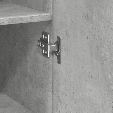 vidaXL Highboard Concrete Grey 50x42.5x185 cm Engineered Wood
