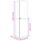 vidaXL Highboard Concrete Grey 50x42.5x185 cm Engineered Wood