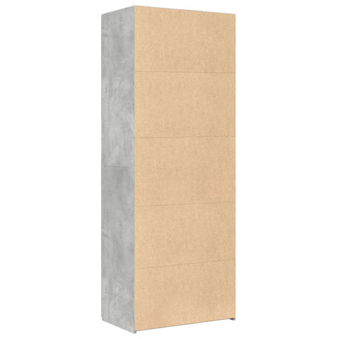 vidaXL Highboard Concrete Grey 70x42.5x185 cm Engineered Wood