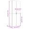 vidaXL Highboard Concrete Grey 70x42.5x185 cm Engineered Wood