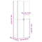vidaXL Highboard Grey Sonoma 70x42.5x185 cm Engineered Wood