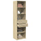 vidaXL Highboard Sonoma Oak 50x42.5x185 cm Engineered Wood