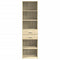 vidaXL Highboard Sonoma Oak 50x42.5x185 cm Engineered Wood