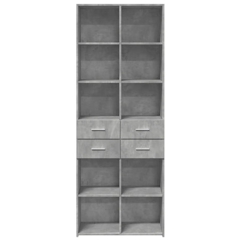 vidaXL Highboard Concrete Grey 70x42.5x185 cm Engineered Wood