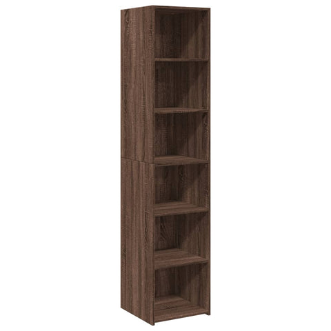 vidaXL Highboard Brown Oak 40x41x185 cm Engineered Wood