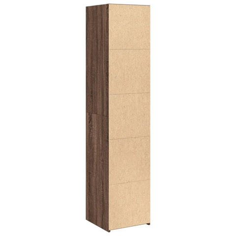 vidaXL Highboard Brown Oak 40x41x185 cm Engineered Wood