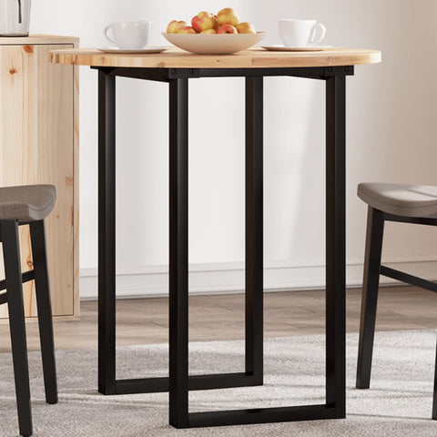 vidaXL Table Top Round Ø70x2 cm Solid Wood Acacia