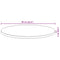 vidaXL Table Top Round Ø60x2 cm Solid Wood Acacia