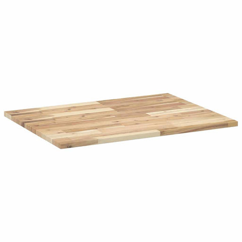 vidaXL Table Top Rectangular 80x60x2 cm Solid Wood Acacia