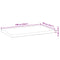 vidaXL Table Top Rectangular 100x50x4 cm Solid Wood Acacia