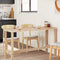 vidaXL Table Top Rectangular 120x60x4 cm Solid Wood Acacia
