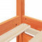 vidaXL Bed with Drawers and Mattress Wax Brown 200x200 cm Solid Wood Pine