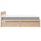 vidaXL Bed with Drawers and Mattress 160x200 cm Solid Wood Pine