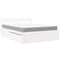 vidaXL Bed with Drawers and Mattress White 160x200 cm Solid Wood Pine