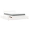 vidaXL Bed with Drawers and Mattress White 160x200 cm Solid Wood Pine