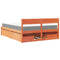 vidaXL Bed with Drawers and Mattress Wax Brown 140x200 cm Solid Wood Pine