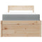 vidaXL Bed with Drawers and Mattress 90x190 cm Single Solid Wood Pine