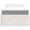 vidaXL Bed with Drawers and Mattress White 90x190 cm Single Solid Wood Pine