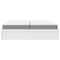 vidaXL Bed with Mattress White 200x200 cm Solid Wood Pine