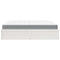 vidaXL Bed with Mattress White 200x200 cm Solid Wood Pine