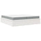 vidaXL Bed with Mattress White 200x200 cm Solid Wood Pine