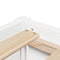 vidaXL Bed with Mattress White 200x200 cm Solid Wood Pine