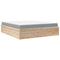 vidaXL Bed with Mattress 180x200 cm Super King Solid Wood Pine