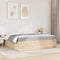 vidaXL Bed with Mattress 180x200 cm Super King Solid Wood Pine
