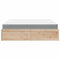 vidaXL Bed with Mattress 180x200 cm Super King Solid Wood Pine