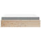 vidaXL Bed with Mattress 180x200 cm Super King Solid Wood Pine