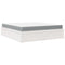 vidaXL Bed with Mattress White 180x200 cm Super King Solid Wood Pine