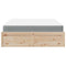 vidaXL Bed with Mattress 140x200 cm Solid Wood Pine