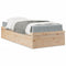 vidaXL Bed with Mattress 100x200 cm Solid Wood Pine
