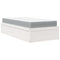 vidaXL Bed with Mattress White 100x200 cm Solid Wood Pine