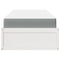 vidaXL Bed with Mattress White 100x200 cm Solid Wood Pine