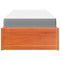 vidaXL Bed with Mattress Wax Brown 90x200 cm Solid Wood Pine